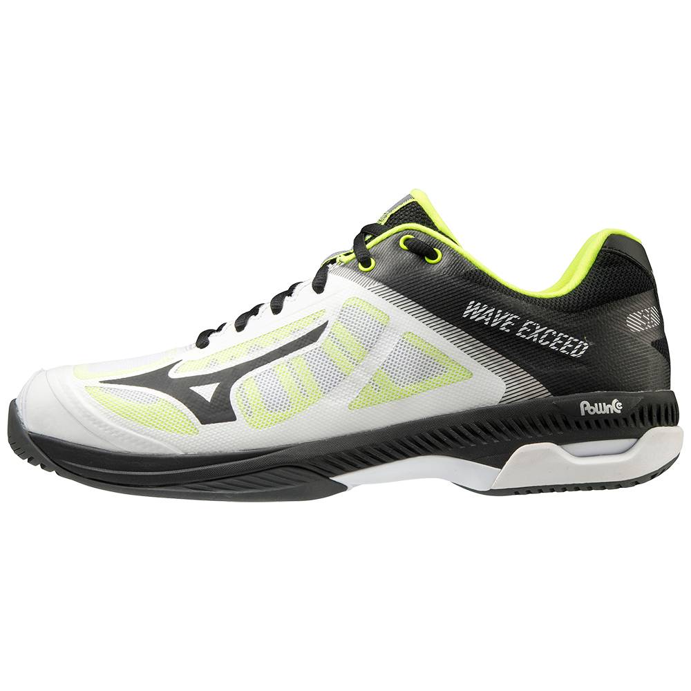 Tenis Netshoes Mizuno Wave Exceed SL AC - Homem - Branco/Pretas - AOZCB9734